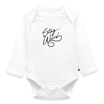 La devise de Weird Sort - Body Bébé bio manches longues - blanc - Devant