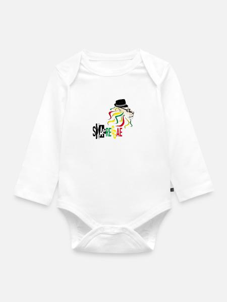 Ska & Reggae - Baby Bio-Langarm-Body - Weiß