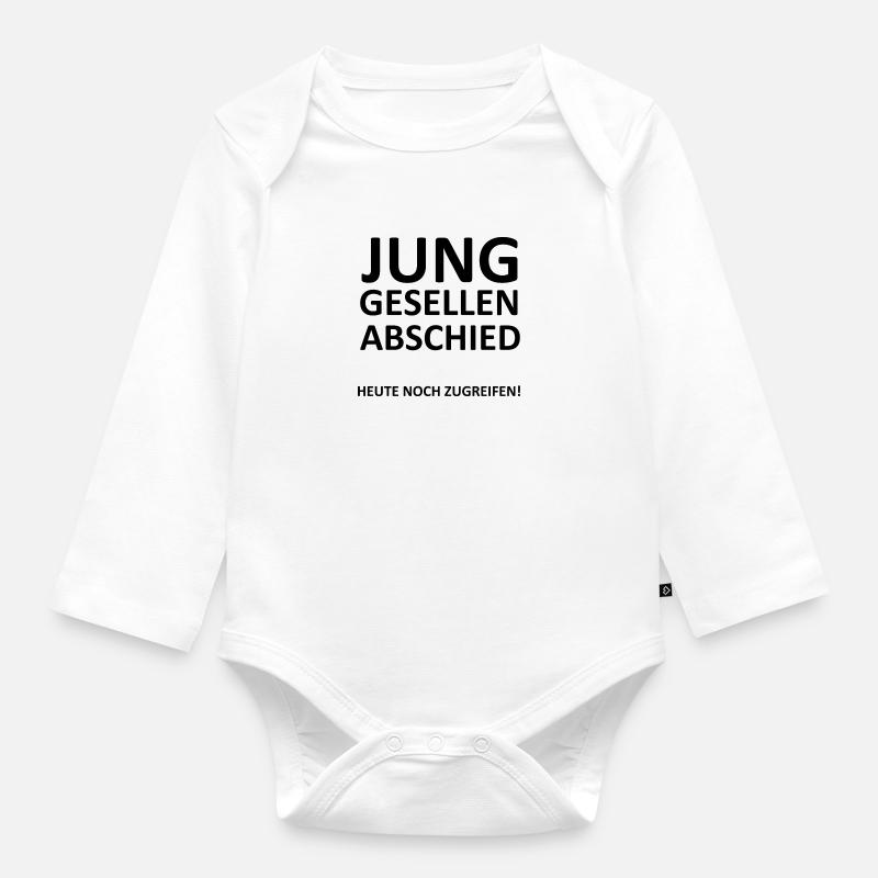 Junggesellenabschied - Baby Bio-Langarm-Body - Weiß