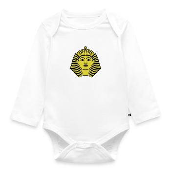 pharaoh - Organic Longsleeve Baby Bodysuit - white - Front