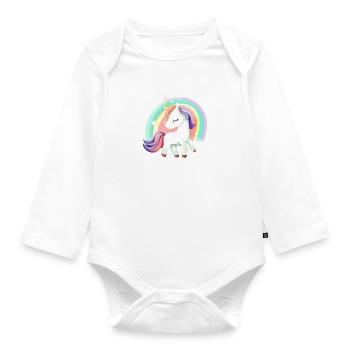 Cute unicorn - Body Bébé bio manches longues - blanc - Devant