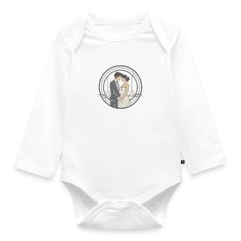 Ehepaar - Baby Bio-Langarm-Body - Weiß - Vorne