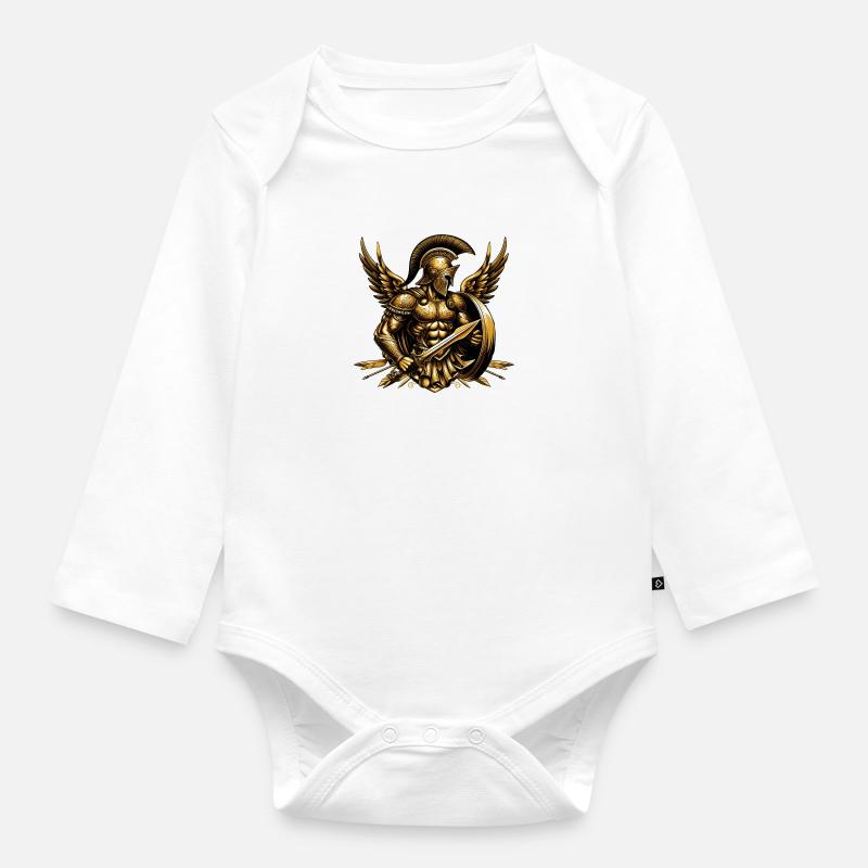 Achilles - Baby Bio-Langarm-Body - Weiß