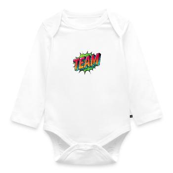 team - Baby Bio-Langarm-Body - Weiß - Vorne