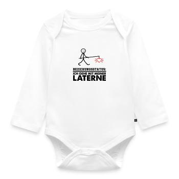 My Lantern 02 - Organic Longsleeve Baby Bodysuit - white - Front