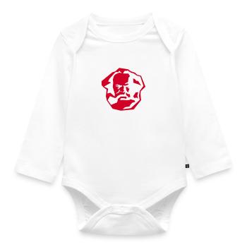 Karl Marx - Baby Bio-Langarm-Body - Weiß - Vorne