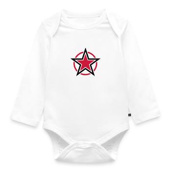 star - Baby Bio-Langarm-Body - Weiß - Vorne