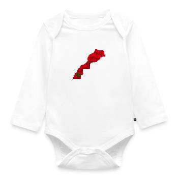 MOROCCO - Organic Longsleeve Baby Bodysuit - white - Front