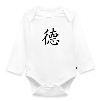 tugend - Baby Bio-Langarm-Body - Weiß - Vorne
