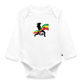 Reggae - Baby Bio-Langarm-Body - Weiß - Vorne
