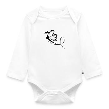 Butterfly Swing - Baby Bio-Langarm-Body - Weiß - Vorne