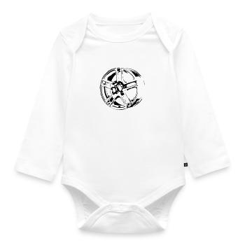 rim - Organic Longsleeve Baby Bodysuit - white - Front
