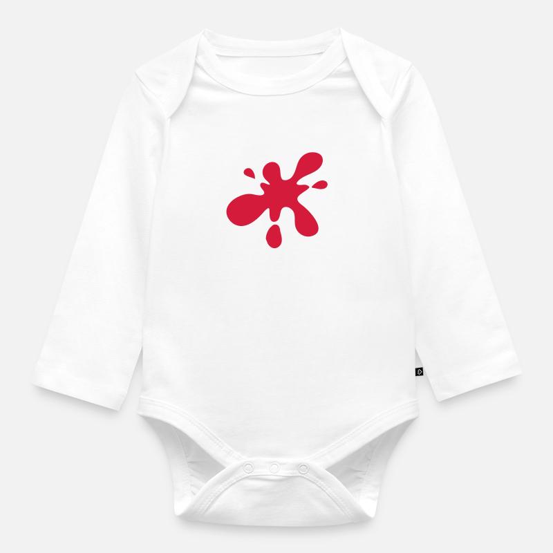 tache - Body Bébé bio manches longues - blanc