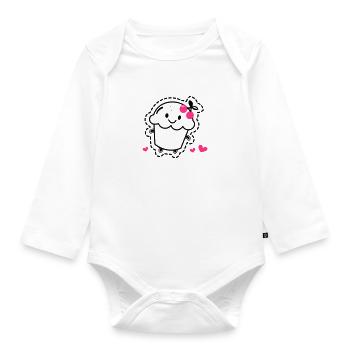 Muffin - Baby Bio-Langarm-Body - Weiß - Vorne