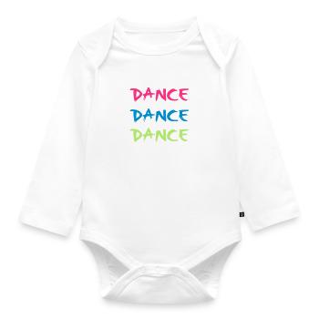 Dance - Baby Bio-Langarm-Body - Weiß - Vorne
