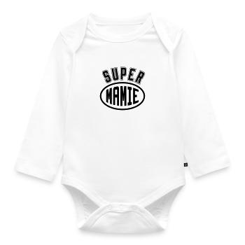 Großmütter / Oma / Mami / Großmutter / Mamy - Baby Bio-Langarm-Body - Weiß - Vorne