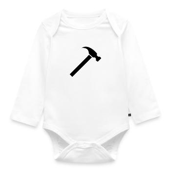 hammer - Baby Bio-Langarm-Body - Weiß - Vorne