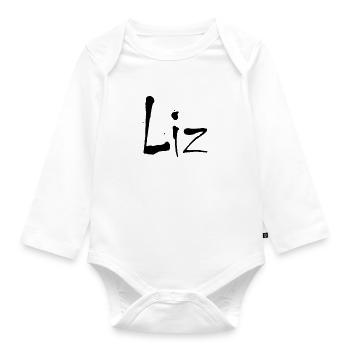 liz - Baby Bio-Langarm-Body - Weiß - Vorne