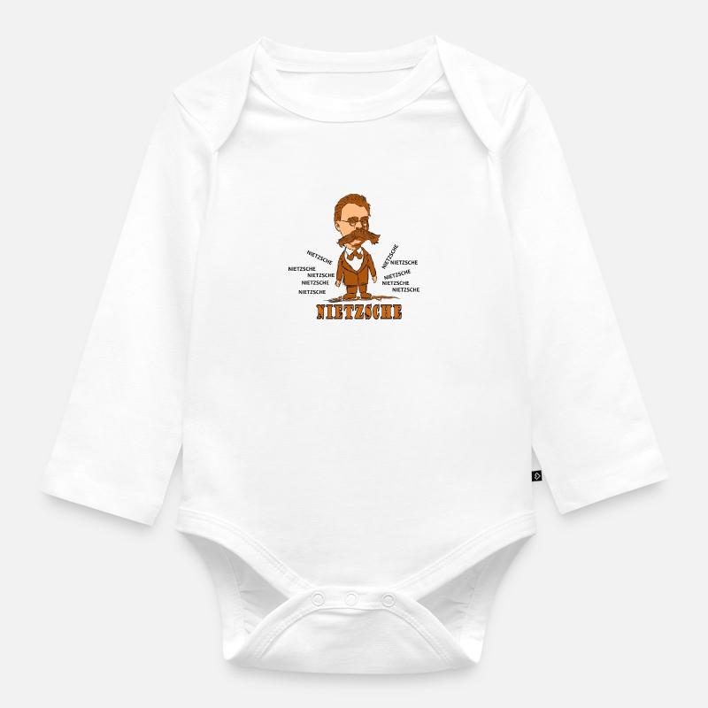 Nietzsche - Body Bébé bio manches longues - blanc