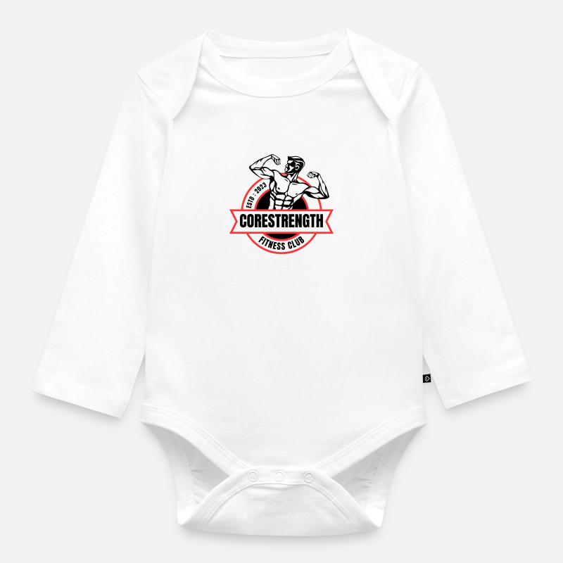Corestrenght - Body Bébé bio manches longues - blanc