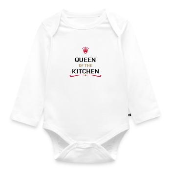 Tablier de cuisine pour un cuisinier parfait - Body Bébé bio manches longues - blanc - Devant