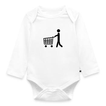 Shopping - Organic Longsleeve Baby Bodysuit - white - Front