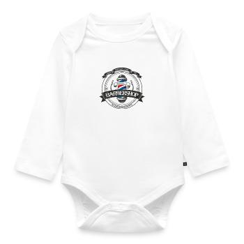 I logo_pph_negro - Organic Longsleeve Baby Bodysuit - white - Front