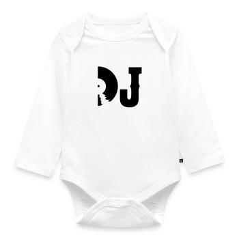dj - Baby Bio-Langarm-Body - Weiß - Vorne