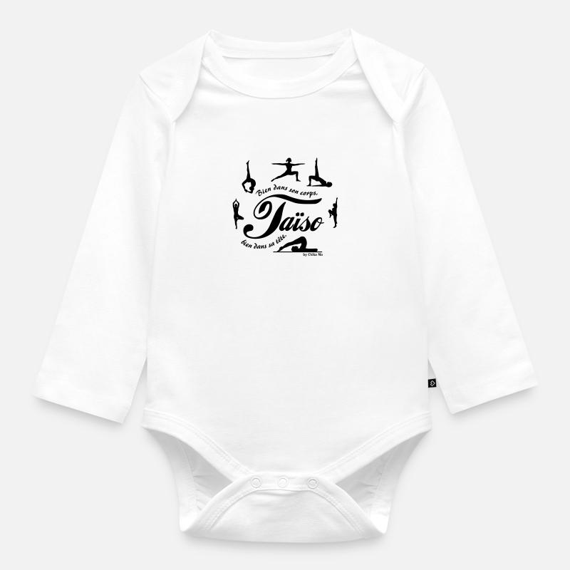 Taïso - Body Bébé bio manches longues - blanc