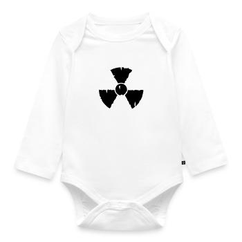 radio active / radioactive - Organic Longsleeve Baby Bodysuit - white - Front