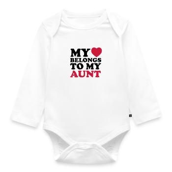 MHBTM aunt - Baby Bio-Langarm-Body - Weiß - Vorne
