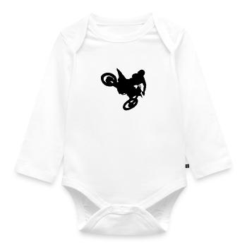 MX Whip - Organic Longsleeve Baby Bodysuit - white - Front