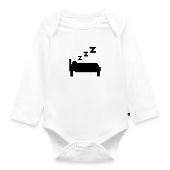 sleep - Organic Longsleeve Baby Bodysuit - white - Front