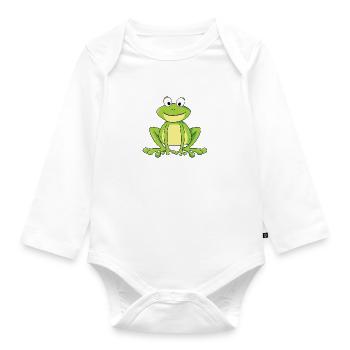 la grenouille - Body Bébé bio manches longues - blanc - Devant