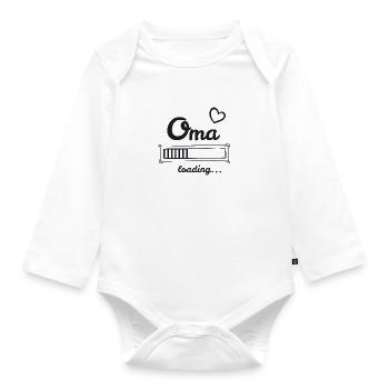 Oma loading - du wirst Oma - Baby Bio-Langarm-Body - Weiß - Vorne