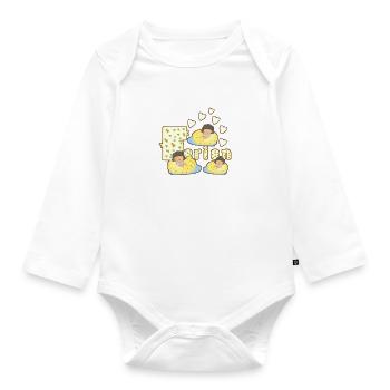 Vacation - Organic Longsleeve Baby Bodysuit - white - Front