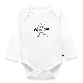 mummy - Organic Longsleeve Baby Bodysuit - white - Front