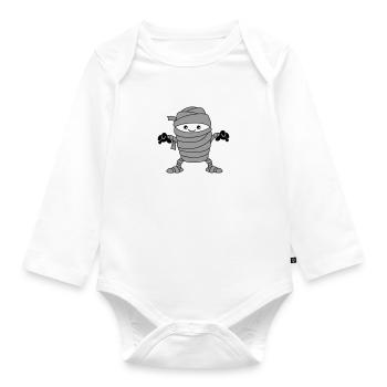 mummy - Organic Longsleeve Baby Bodysuit - white - Front