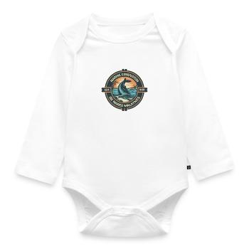 Marine Conservation - Organic Longsleeve Baby Bodysuit - white - Front