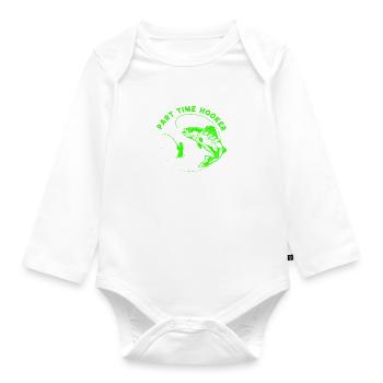 Fisch Angeln See Meer Angeln Fauna Exotisch - Baby Bio-Langarm-Body - Weiß - Vorne