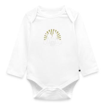 Retro Vintage Formula Racing - Organic Longsleeve Baby Bodysuit - white - Front