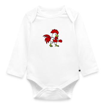 Boxer - Organic Longsleeve Baby Bodysuit - white - Front
