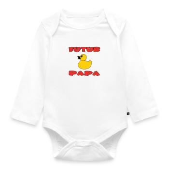 FUTURE DAD - Organic Longsleeve Baby Bodysuit - white - Front