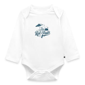 Beach Rip - Sommerurlaub Humor - Baby Bio-Langarm-Body - Weiß - Vorne