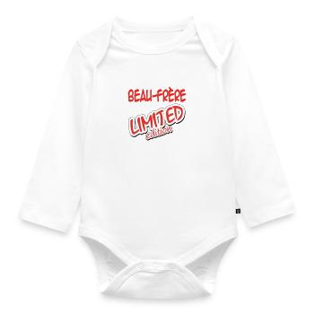 Beau Frère LIMITED EDITION - Body Bébé bio manches longues - blanc - Devant