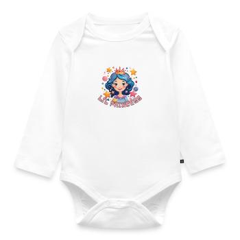 Lil Princess - Baby Bio-Langarm-Body - Weiß - Vorne