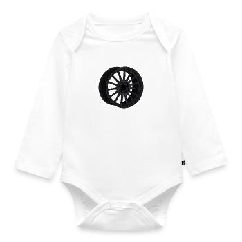 Rim - Organic Longsleeve Baby Bodysuit - white - Front