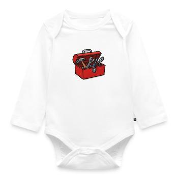 toolbox - Organic Longsleeve Baby Bodysuit - white - Front