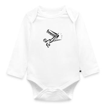 Sissors & Kamm - Baby Bio-Langarm-Body - Weiß - Vorne