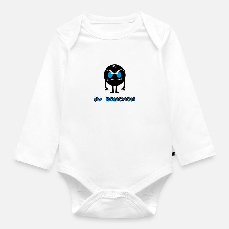 mr_ronchon - Baby Bio-Langarm-Body - Weiß